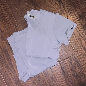 Wonderwink Scrub set. Light grey.